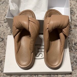 Ash Tan Women's Mules